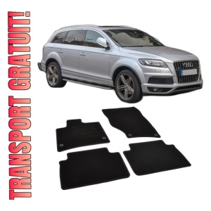 Set covorase mocheta Audi Q7 4L 2006-2015, din mocheta, compatibile cu autoturismul Audi Q7 4L