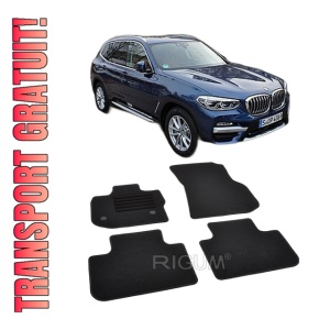 Set covorase mocheta BMW X3 G01, 2017-prezent, din mocheta, compatibile cu autoturismul BMW X3 G01