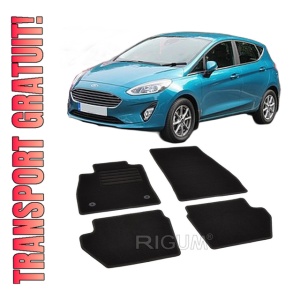 Set covorase mocheta Ford Fiesta 7, 2017-prezent, din mocheta, compatibile cu autoturismul Ford Fiesta 7