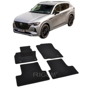 Set covorase mocheta Mazda CX60 / CX60 PHEV, 2022-prezent, din mocheta, compatibile cu autoturismul Mazda CX60 / CX60 PHEV - Img 2