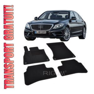 Set covorase mocheta Mercedes-Benz S Klasse (W222) 2013-2020, din mocheta, compatibile cu autoturismul Mercedes Benz S Klasse (W222)