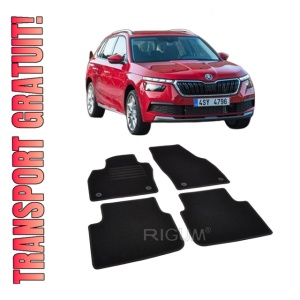 Set covorase mocheta Skoda Kamiq, 2019-prezent, din mocheta, compatibile cu autoturismul Skoda Kamiq