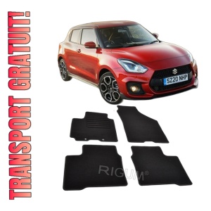 Set covorase mocheta Suzuki Swift 4, 2017-prezent, din mocheta, compatibile cu autoturismul Suzuki Swift 4