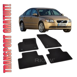 Set covorase mocheta Volvo S40 (2), 2004-2012, din mocheta, compatibile cu autoturismul Volvo S40 (2)
