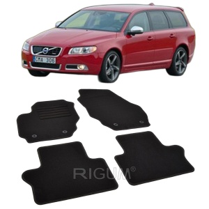 Set covorase mocheta Volvo V70 (3), 2007-2016, din mocheta, compatibile cu autoturismul Volvo V70 (3) - Img 2