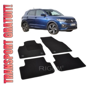 Set covorase mocheta VW T-Cross, 2019-prezent, din mocheta, compatibile cu autoturismul VW T