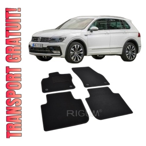 Set covorase mocheta VW Tiguan 2 Allspace 2017-prezent, din mocheta, compatibile cu autoturismul VW Tiguan 2 Allspace