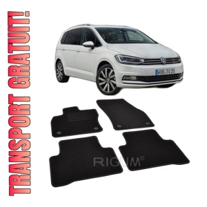 Set covorase mocheta VW Touran 2 (5T), 2015-prezent, din mocheta, compatibile cu autoturismul VW Touran 2 (5T)
