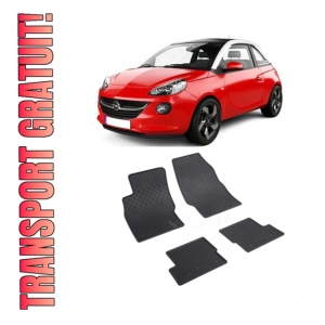 Set covorase Opel Adam 2013-2019, din cauciuc 100%, compatibile cu autoturismul OPEL Adam