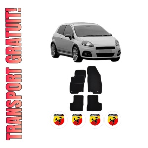Set Covorase Presuri ABARTH PUNTO din 2012, Auto, Material Textil Mocheta, ABARTH