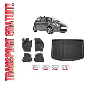 Set Covorase Presuri Auto Si Tavita Portbagaj AUDI A1 din 2010-2014 AUDI