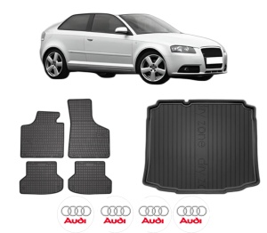 Set Covorase Presuri Auto Si Tavita Portbagaj AUDI A3 (8P1) din 2003-2012 AUDI - Img 2