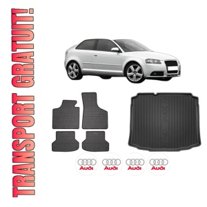 Set Covorase Presuri Auto Si Tavita Portbagaj AUDI A3 (8P1) din 2003-2012 AUDI