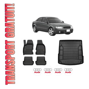 Set Covorase Presuri Auto Si Tavita Portbagaj AUDI A4 B6 (8E2) din 2000-2004 AUDI