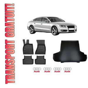 Set Covorase Presuri Auto Si Tavita Portbagaj AUDI A5 Sportback (8TA) din 2009-2017 AUDI