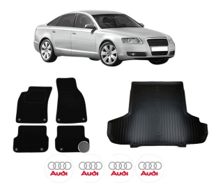 Set Covorase Presuri Auto Si Tavita Portbagaj AUDI A6 C6 (4F2) din 2004-2011 AUDI - Img 2