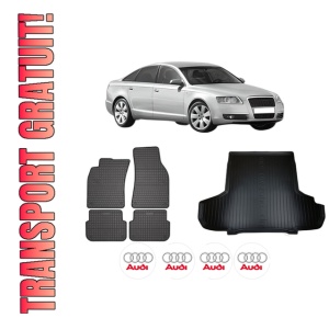 Set Covorase Presuri Auto Si Tavita Portbagaj AUDI A6 C6 (4F2) din 2004-2011 AUDI