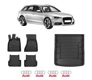 Set Covorase Presuri Auto Si Tavita Portbagaj AUDI A6 C7 Avant (4G5, 4GD) din 2011-2018 AUDI - Img 2