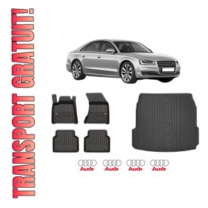 Set Covorase Presuri Auto Si Tavita Portbagaj AUDI A8 D4 (4H2, 4H8, 4HC, 4HL) din 2009-2018 AUDI