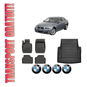 Set Covorase Presuri Auto Si Tavita Portbagaj BMW Seria 3 (E90) din 2004-2011 BMW