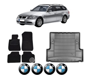 Set Covorase Presuri Auto Si Tavita Portbagaj BMW Seria 3 Touring (E91) din 2004-2012 BMW - Img 2