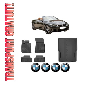 Set Covorase Presuri Auto Si Tavita Portbagaj BMW Seria 4 Convertible (F33, F83) din 2013-2020 BMW