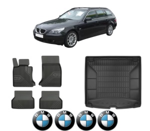 Set Covorase Presuri Auto Si Tavita Portbagaj BMW Seria 5 Touring (E61) din 2004-2010 BMW - Img 2