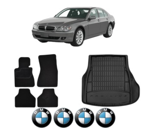 Set Covorase Presuri Auto Si Tavita Portbagaj BMW Seria 7 (E65, E66, E67) din 2001-2009 BMW - Img 2