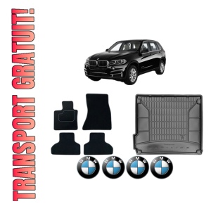 Set Covorase Presuri Auto Si Tavita Portbagaj BMW Seria X5 (F15, F85) din 2013-2018 BMW