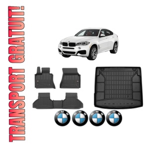 Set Covorase Presuri Auto Si Tavita Portbagaj BMW Seria X6 (F16, F86) din 2014-2019 BMW