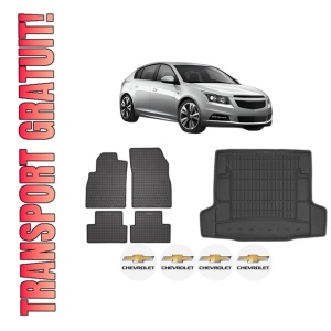 Set Covorase Presuri Auto Si Tavita Portbagaj CHEVROLET CRUZE Hatchback (J305) din 2011-2015 CHEVROLET