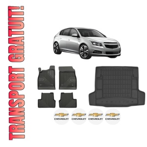 Set Covorase Presuri Auto Si Tavita Portbagaj CHEVROLET CRUZE Hatchback (J305) din 2011-2015 CHEVROLET