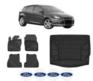 Set Covorase Presuri Auto Si Tavita Portbagaj FORD FOCUS III din 2010-2020 FORD - Img 2