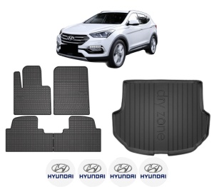 Set Covorase Presuri Auto Si Tavita Portbagaj HYUNDAI SANTA FÉ III SUV Van (DM) din 2015-2018 HYUNDAI - Img 2