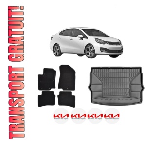 Set Covorase Presuri Auto Si Tavita Portbagaj KIA RIO III Saloon (UB) din 2011-2017 KIA