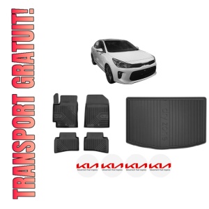 Set Covorase Presuri Auto Si Tavita Portbagaj KIA RIO IV Hatchback Van (YB, SC, FB) din 2017 KIA