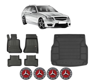 Set Covorase Presuri Auto Si Tavita Portbagaj MERCEDES-BENZ C-CLASS T-Model (S204) din 2007-2014 MERCEDES-BENZ - Img 2
