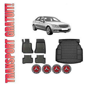 Set Covorase Presuri Auto Si Tavita Portbagaj MERCEDES-BENZ C-CLASS (W204) din 2007-2014 MERCEDES-BENZ