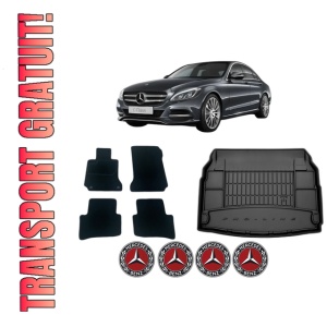 Set Covorase Presuri Auto Si Tavita Portbagaj MERCEDES-BENZ C-CLASS (W205) din 2013-2021 MERCEDES-BENZ