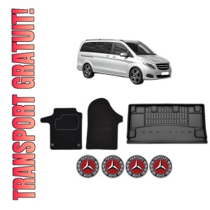 Set Covorase Presuri Auto Si Tavita Portbagaj MERCEDES-BENZ VITO Mixto (Double Cabin) (W447) din 2014-2020 MERCEDES-BENZ