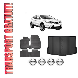 Set Covorase Presuri Auto Si Tavita Portbagaj NISSAN QASHQAI II (J11, J11_) din 2013-2020 NISSAN