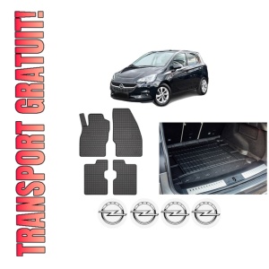 Set Covorase Presuri Auto Si Tavita Portbagaj OPEL CORSA E Hatchback Van (X15) din 2014-2015 OPEL