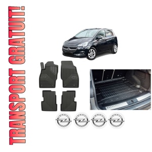 Set Covorase Presuri Auto Si Tavita Portbagaj OPEL CORSA E (X15) din 2014-2019 OPEL