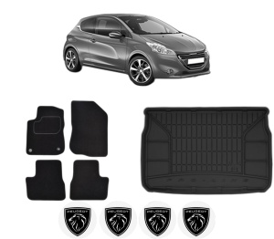 Set Covorase Presuri Auto Si Tavita Portbagaj PEUGEOT 208 I (CA_, CC_) din 2012-2019 PEUGEOT - Img 2