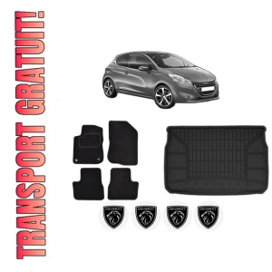 Set Covorase Presuri Auto Si Tavita Portbagaj PEUGEOT 208 I (CA_, CC_) din 2012-2019 PEUGEOT