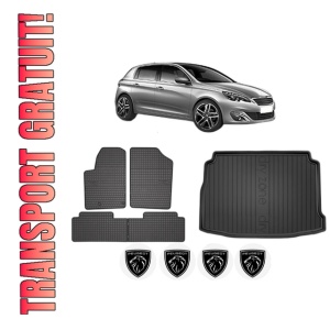 Set Covorase Presuri Auto Si Tavita Portbagaj PEUGEOT 308 II (LB_, LP_, LW_, LH_, L3_) din 2013-2021 PEUGEOT