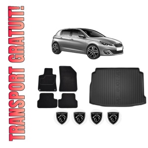 Set Covorase Presuri Auto Si Tavita Portbagaj PEUGEOT 308 II (LB_, LP_, LW_, LH_, L3_) din 2013-2021 PEUGEOT