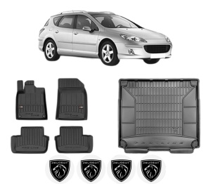 Set Covorase Presuri Auto Si Tavita Portbagaj PEUGEOT 407 SW (6E_, 6D_) din 2004-2010 PEUGEOT - Img 2