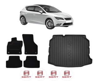 Set Covorase Presuri Auto Si Tavita Portbagaj SEAT LEON (5F1) din 2012-2020 SEAT - Img 2