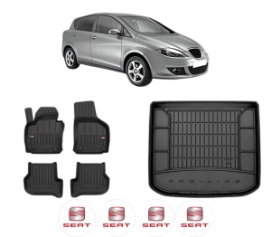 Set Covorase Presuri Auto Si Tavita Portbagaj SEAT TOLEDO III (5P2) din 2004-2009 SEAT - Img 2
